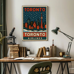 Toronto Skyline Travel Poster