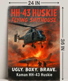 Kaman HH-43 Huskie Ugly. Boxy. Brave Poster PosterGoat