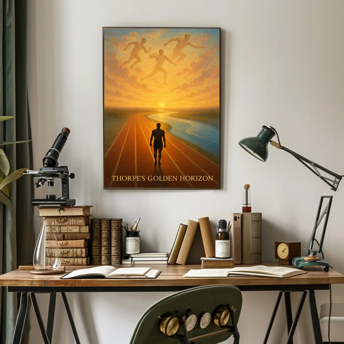 Thorpes Golden Horizon Jim Thorpe Poster