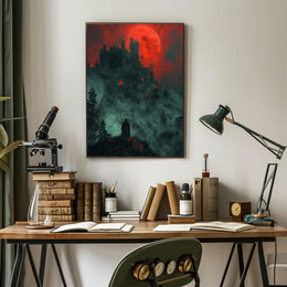 Dark Gothic Castle Fantasy Poster PosterGoat