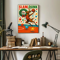 Slam Dunk Reindeer Poster