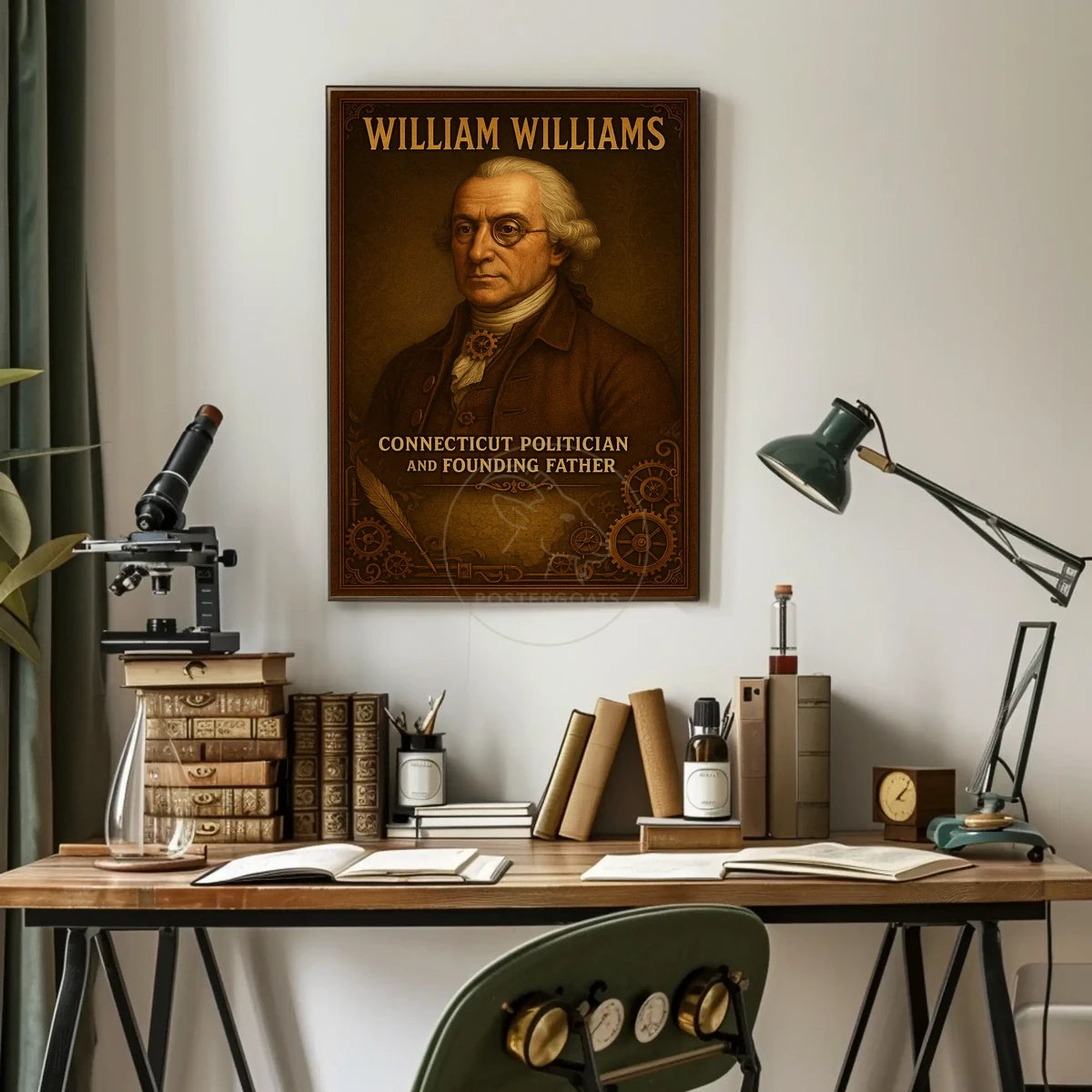 William Williams Vintage Historical Presidential Poster