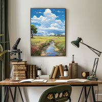 Serene Countryside Landscape Poster
