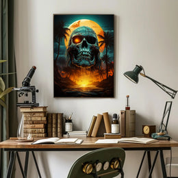 Skull Island Sunset Poster
