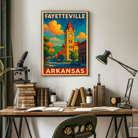 Fayetteville, Arkansas Scenic Poster