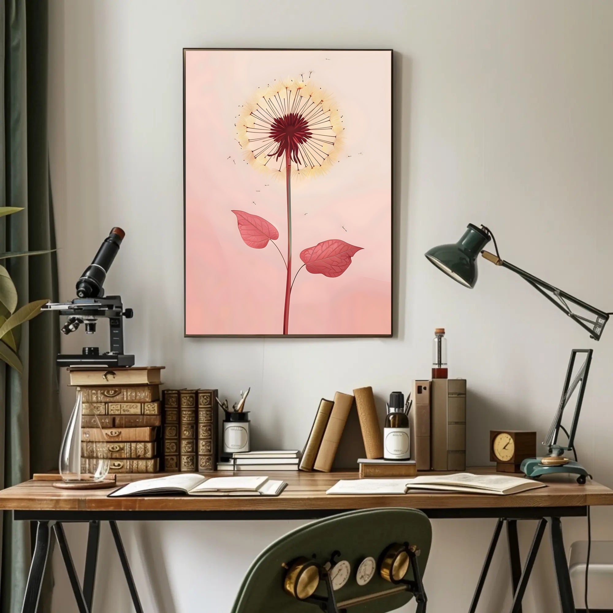Dandelion Botanical Poster Wall Art Print