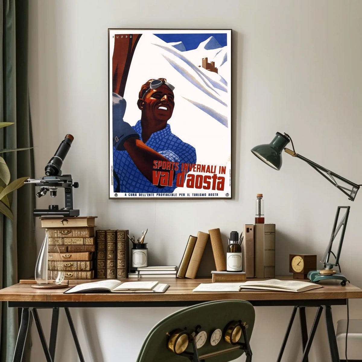 Winter Sports In Val DAosta Poster