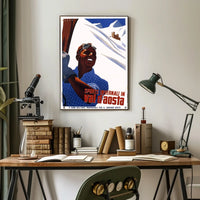 Winter Sports In Val DAosta Poster