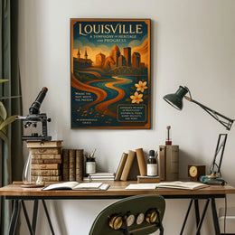 Louisville A Symphony of Heritage and Progress Poster