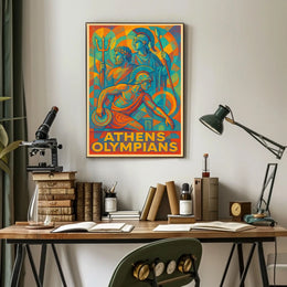 Athens Olympians Poster