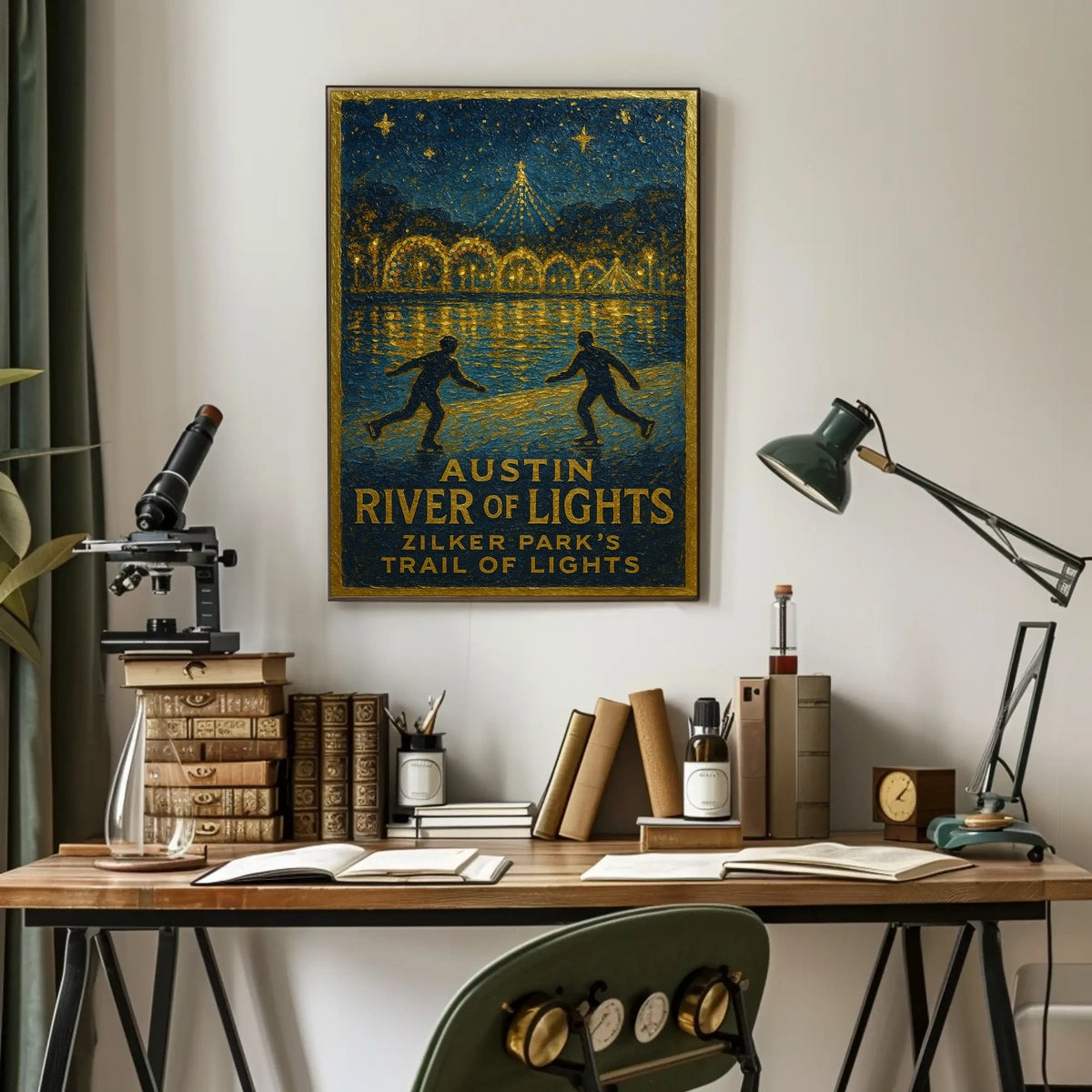 Austin River Of Lights Poster