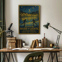 Austin River Of Lights Poster