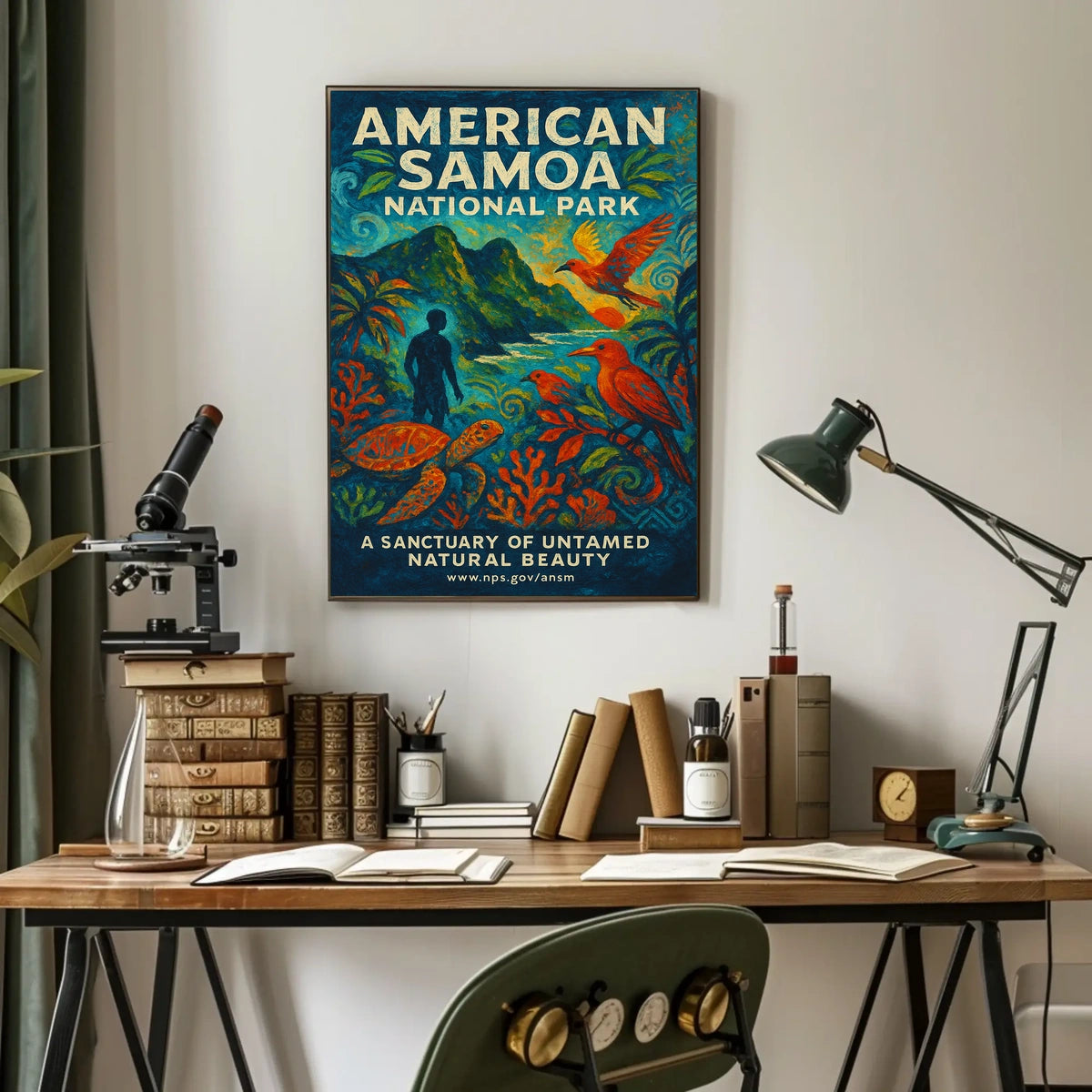 American Samoa National Park Untamed Beauty National Park Poster