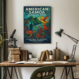 American Samoa National Park Untamed Beauty National Park Poster