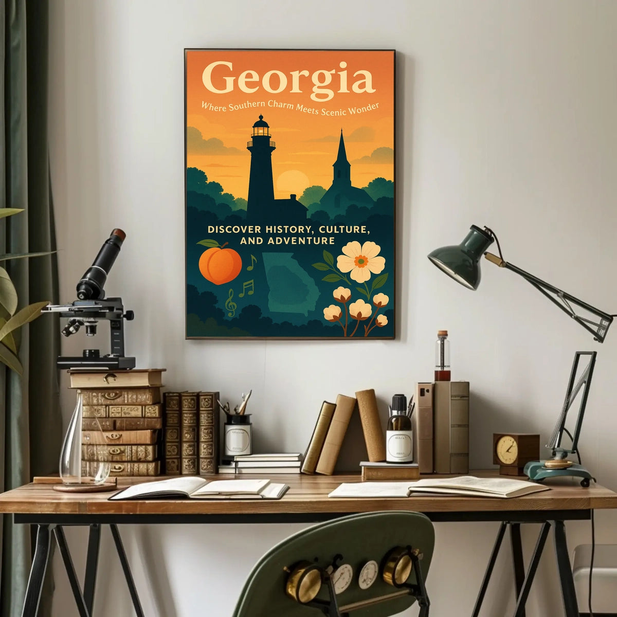 Georgia Where Southern Charm Meets Poster