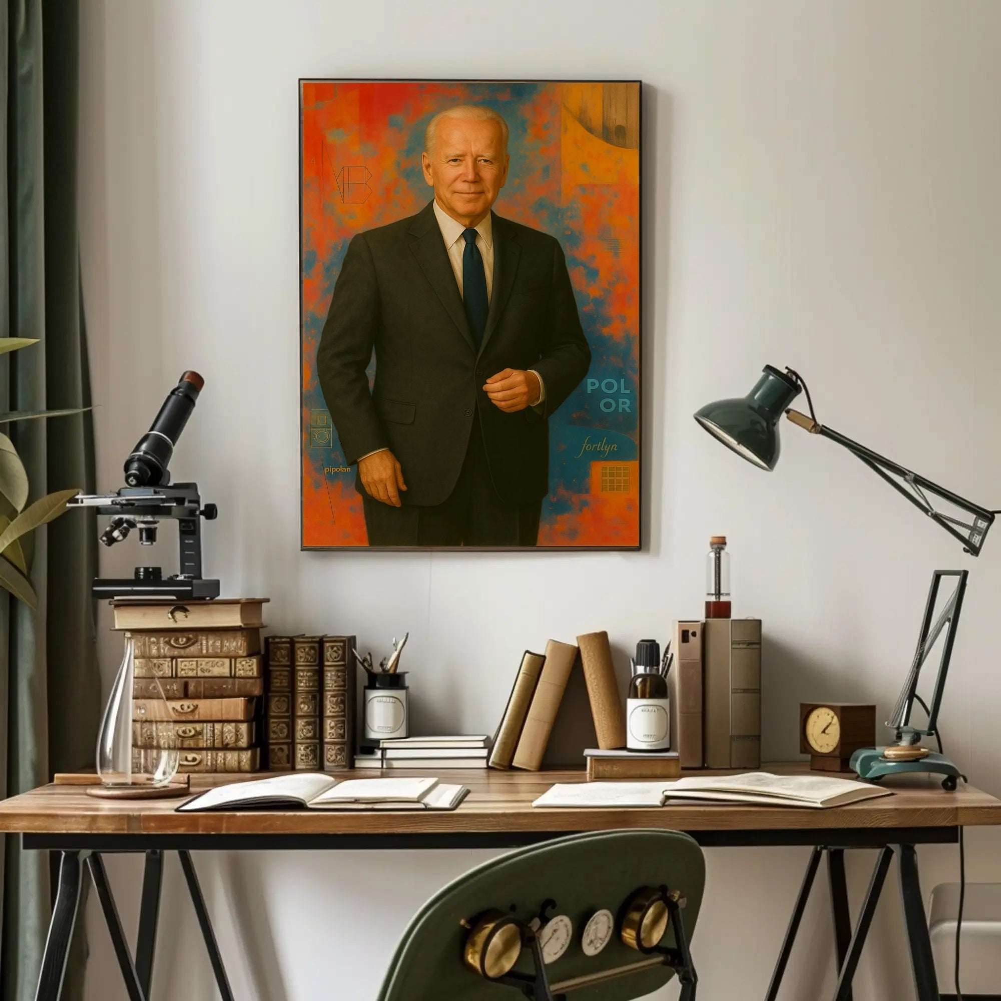 Confident Abstract Art: Modern Expressionism Poster