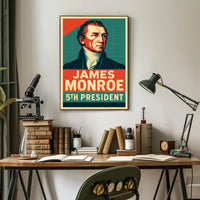 James Monroe 5th President Patriotic Oil Painting Poster