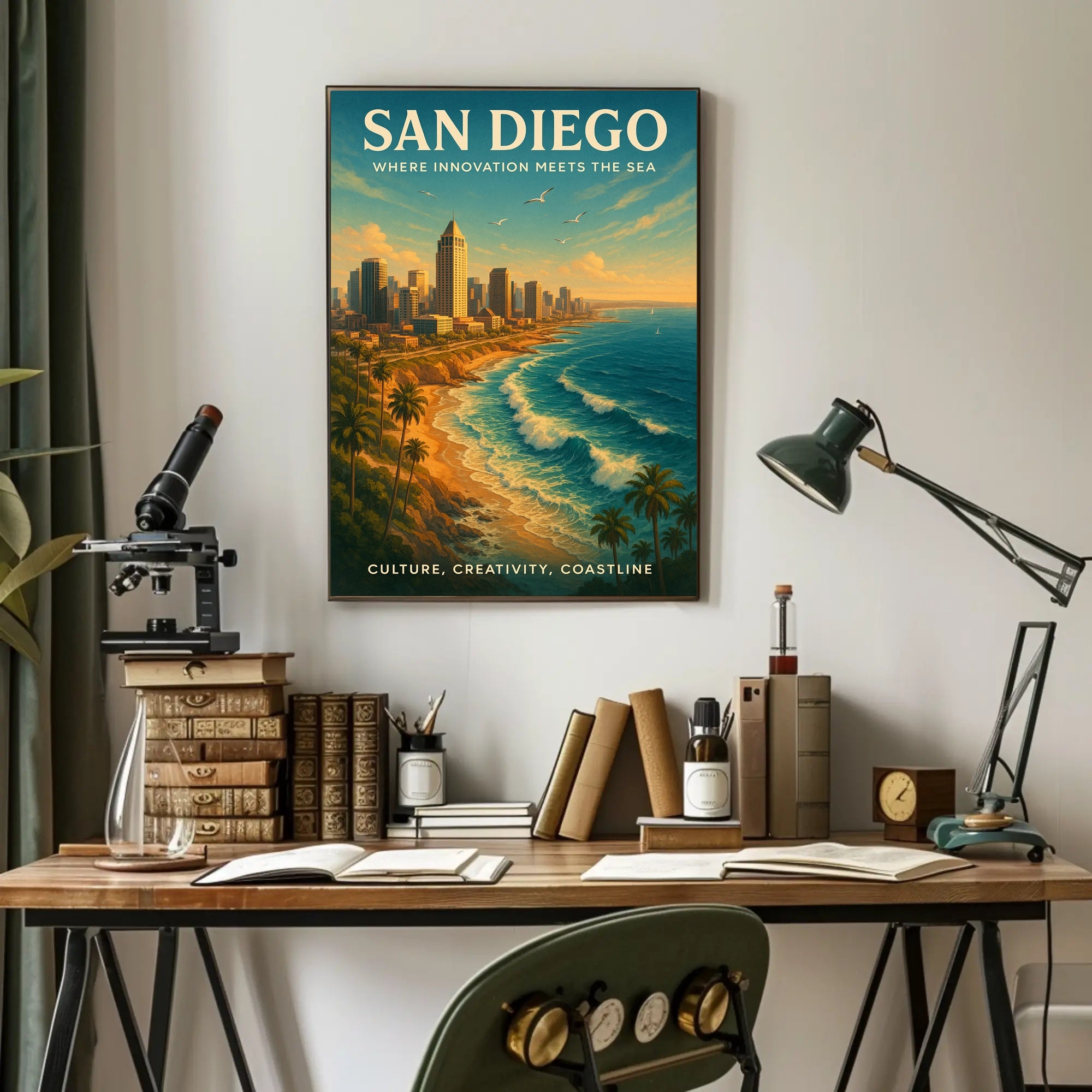 San Diego Coastal Skyline Urban or Cityscape Poster