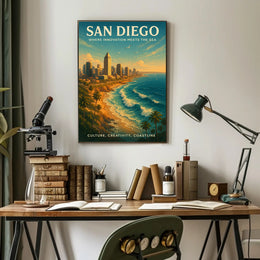 San Diego Coastal Skyline Urban or Cityscape Poster