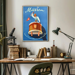 Kandahar Ski Resort Winter Travel Poster PosterGoat