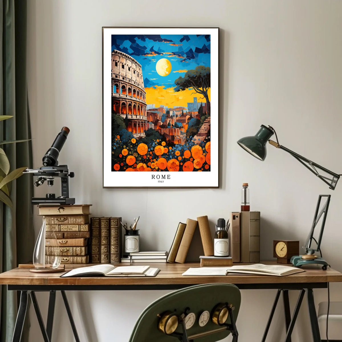 Rome A Vibrant Cityscape Poster