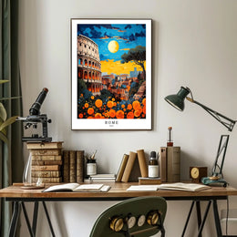 Rome A Vibrant Cityscape Poster
