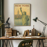 New York City Landmarks Poster