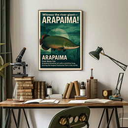 Arapaima: Amazon's Air-Breathing Giant Fish Poster