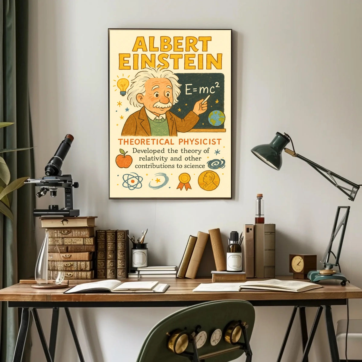 Albert Einstein Theoretical Physicist Poster