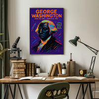 George Washington Neon Liberty Historical or Presidential Poster