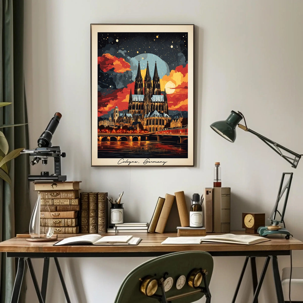 Cologne Cathedral at Sunset Poster