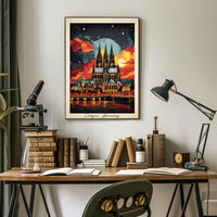 Cologne Cathedral at Sunset Poster