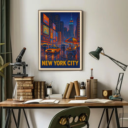 New York City Nightlife Poster