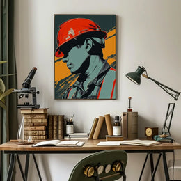 Vintage Cars and Architecture Art Poster