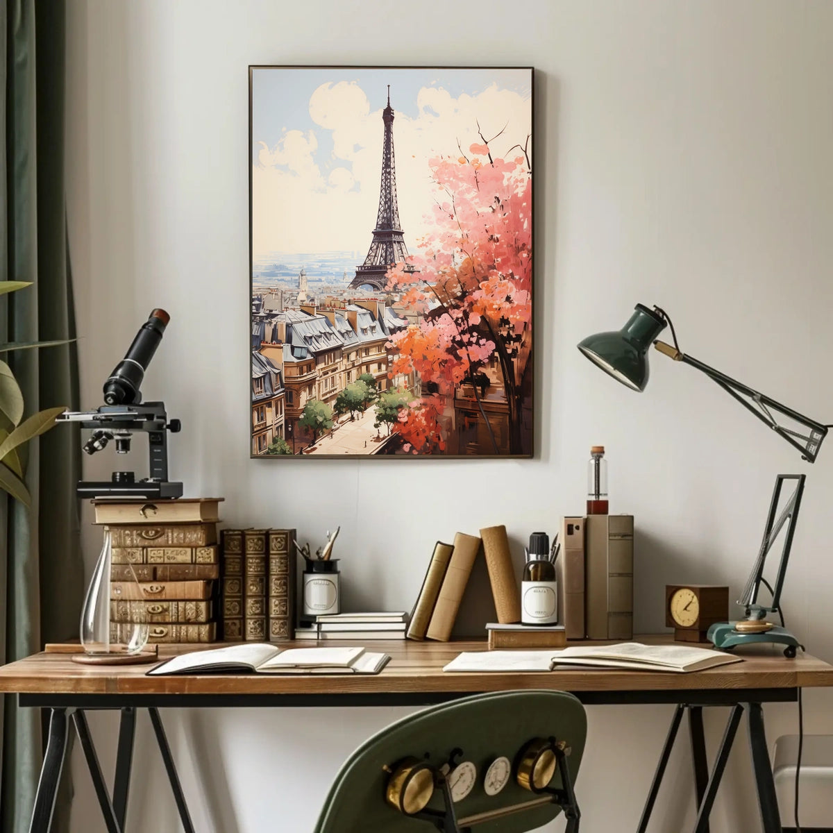Eiffel Tower Modern Elegance in Paris Travel Poster