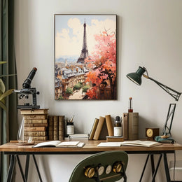 Eiffel Tower Modern Elegance in Paris Travel Poster