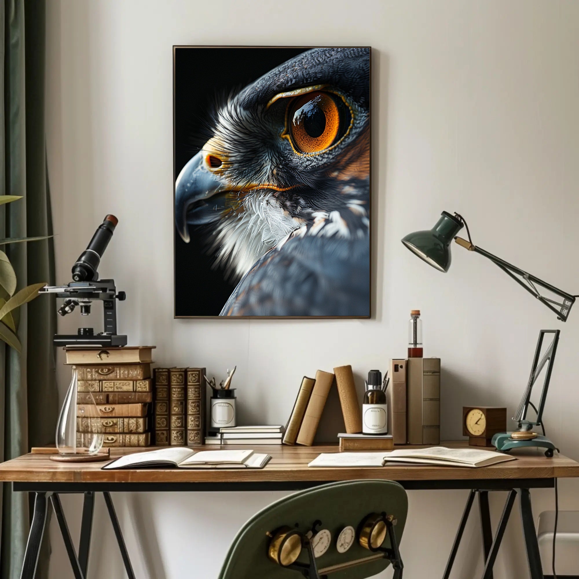 Bird of Prey Photorealistic Artwork Animal Poster PosterGoat