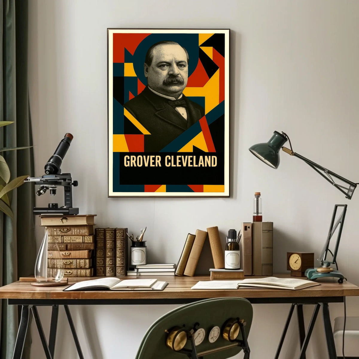 Grover Cleveland 22nd President of the United States Abstract Pop Poster