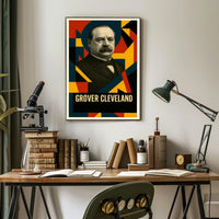 Grover Cleveland 22nd President of the United States Abstract Pop Poster