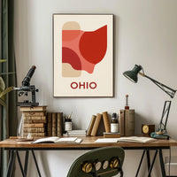 Ohio Abstract Art Poster