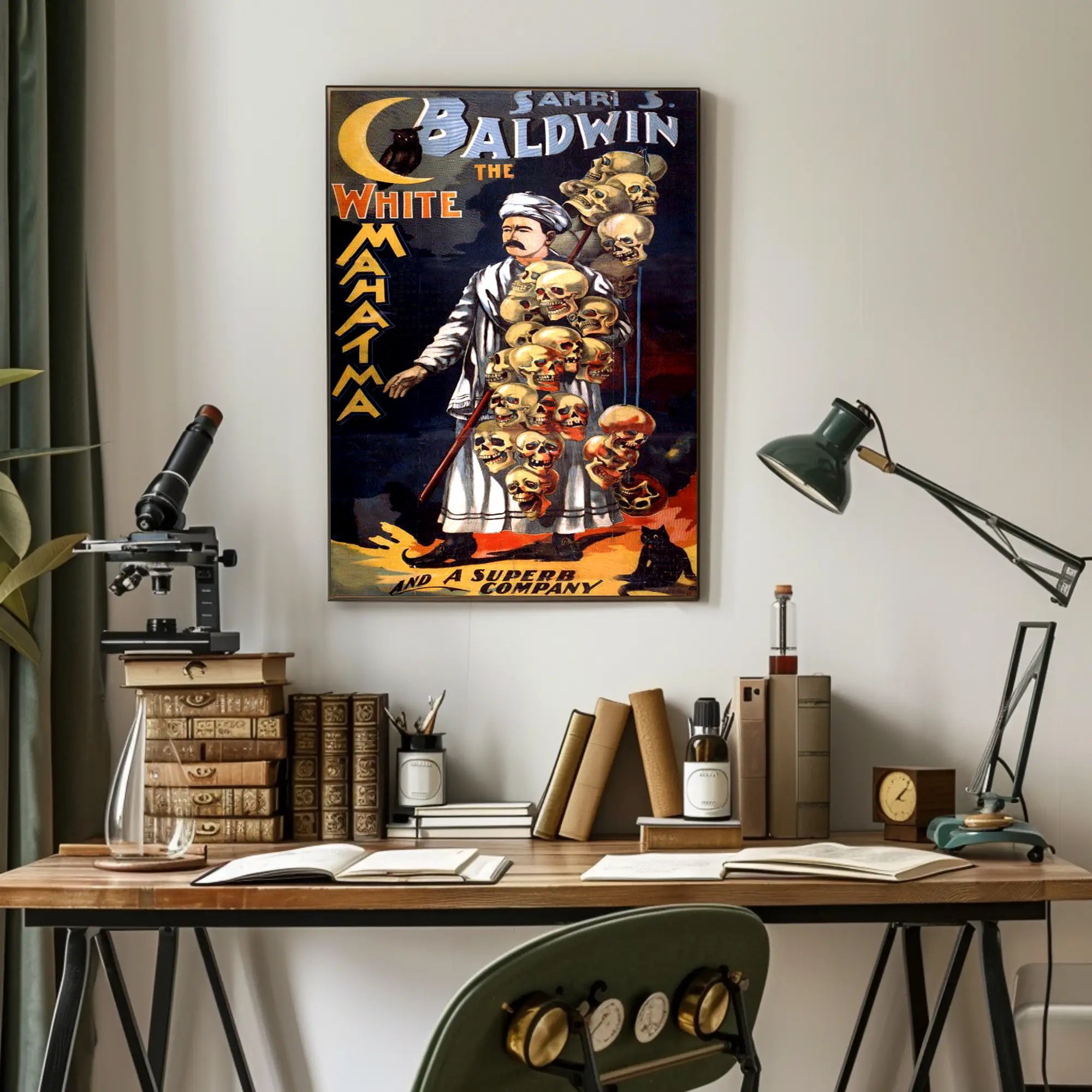Samri S. Baldwin Mystical Vintage Theatre Poster