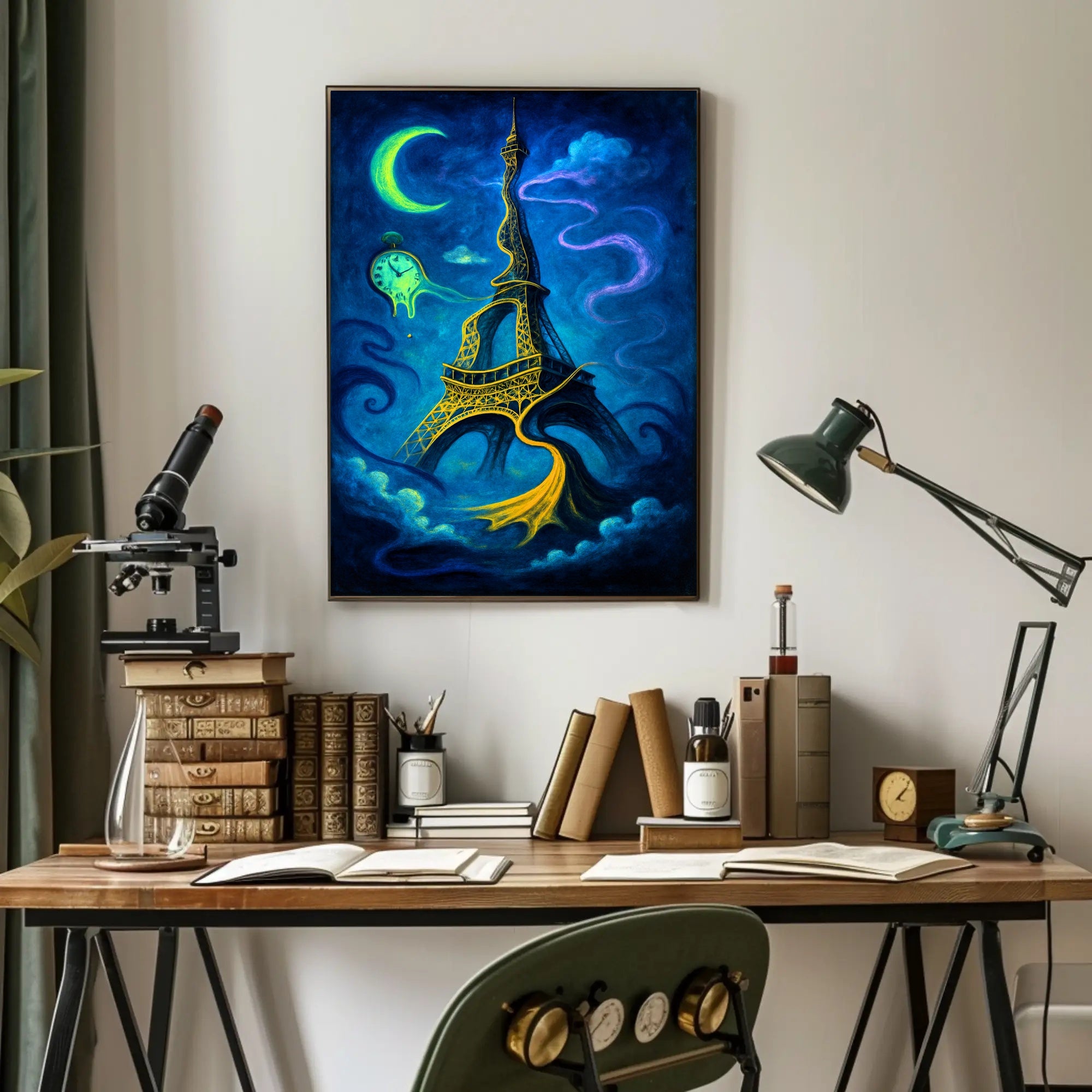 Surreal Parisian Dreamscape Poster