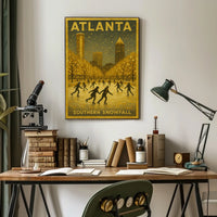 Atlanta Southern Snowfall Poster