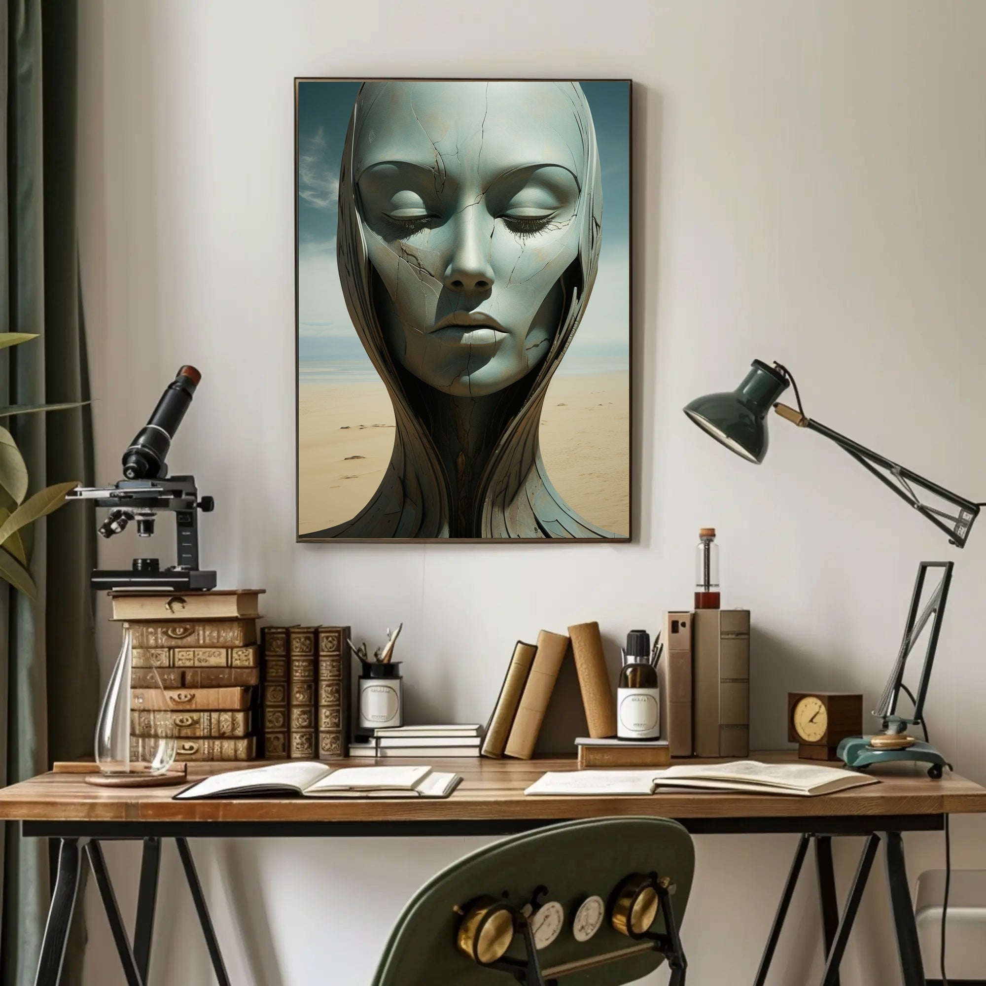 Ethereal Serenity In The Desert Poster