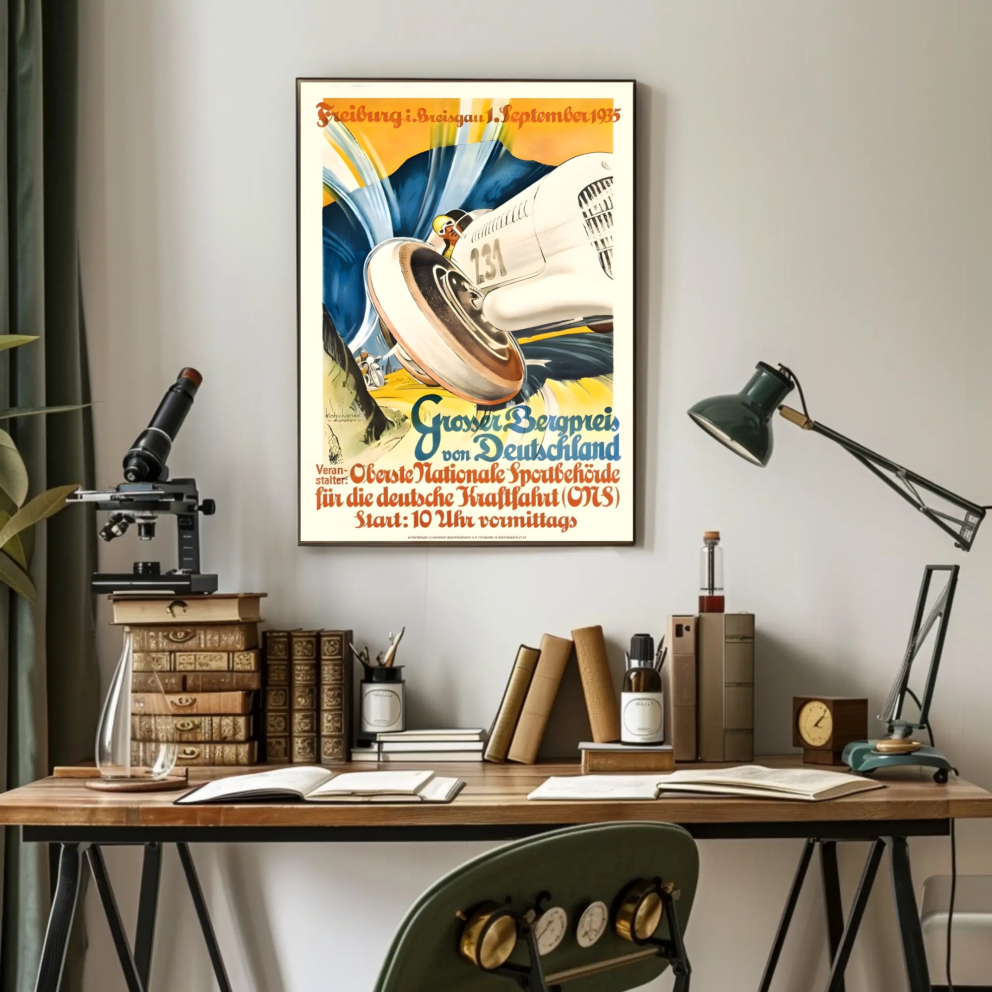 Großer Bergpreis von Deutschland 1935 Poster