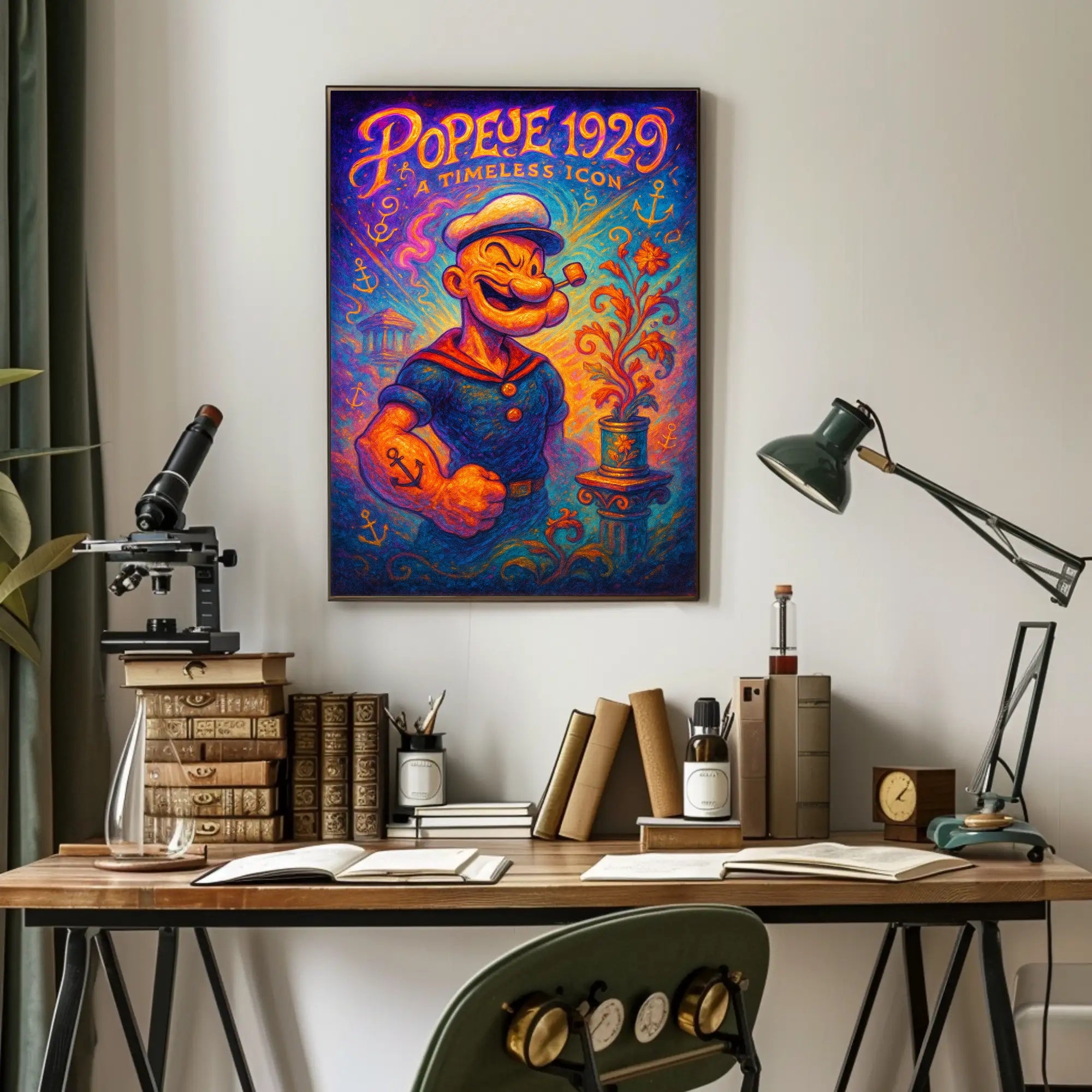 Popeye Vintage Poster Art Print 1929 Timeless Icon