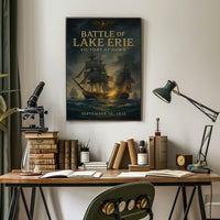 Battle Of Lake Erie Victory At Dawn Poster