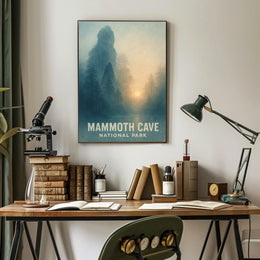 Mammoth Cave National Park Landscape Travel Art Print Poster