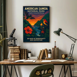 Explore Untouched Beauty in American Samoa National Park Poster
