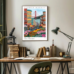 San Francisco Flower Market Poster PosterGoat